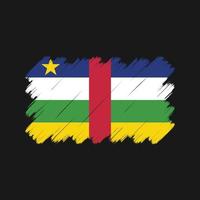 pinceladas de bandeira da África Central. bandeira nacional vetor