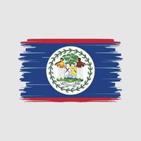 vetor de pincel de bandeira de belize. bandeira nacional