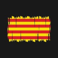 vetor de bandeira da Catalunha. bandeira nacional