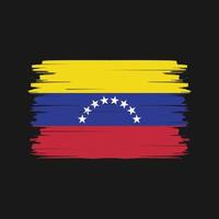 vetor de pincel de bandeira da venezuela. bandeira nacional