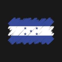 pinceladas de bandeira de honduras. bandeira nacional vetor