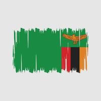 vetor de bandeira da Zâmbia. bandeira nacional