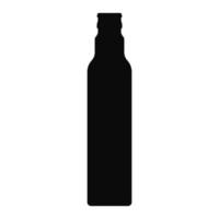 ícone de garrafa de vetor cor preta