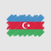 pinceladas de bandeira do azerbaijão. bandeira nacional vetor