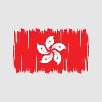 vetor de bandeira de Hong Kong. bandeira nacional