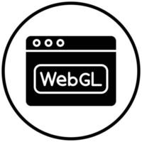 estilo de ícone webgl vetor