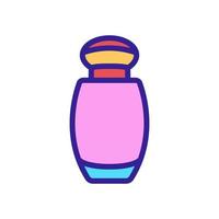 pequena garrafa de ilustração de contorno de vetor de ícone de perfume