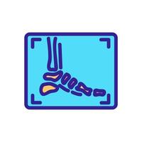 vetor de ícone de osso do pé. ilustração de símbolo de contorno isolado