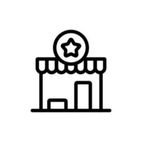 vetor de ícone de negócios de franquia. ilustração de símbolo de contorno isolado