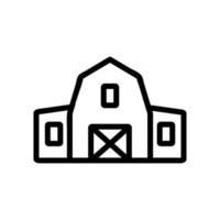 vetor de ícone de fazenda. ilustração de símbolo de contorno isolado