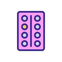 os botões do elevador são o ícone do vetor. ilustração de símbolo de contorno isolado vetor