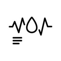 ilustração de contorno de vetor de ícone de pressão arterial