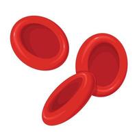 hemoglobina. fluindo glóbulos vermelhos, eritrócitos. conceito de cuidados de saúde. vetor