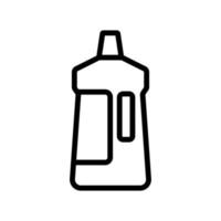 ilustração de contorno de vetor de ícone de garrafa de detergente
