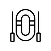 vetor de ícone de barco inflável. ilustração de símbolo de contorno isolado