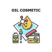 ilustração de cor de conceito de vetor cosmético de óleo