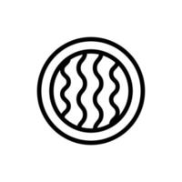 vetor de ícone de biscoito biscoito. ilustração de símbolo de contorno isolado