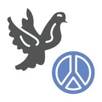 estilo de ícone de pacifismo vetor