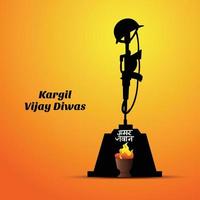 26 de julho kargil vijay diwas para fundo do dia da vitória de kargil vetor