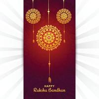fundo de cartão de festival de celebração de raksha bandhan feliz vetor