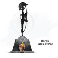 26 de julho kargil vijay diwas para fundo do dia da vitória de kargil vetor