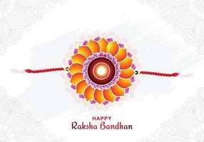 festival indiano raksha bandhan banner com fundo decorativo rakhi vetor