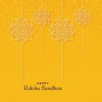 fundo do cartão do festival hindu raksha bandhan vetor