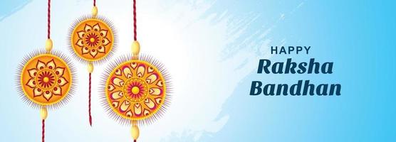 incrível rakhi decorativo para fundo de banner de cartão festival raksha bandhan vetor