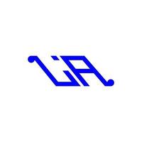 la letter logo design criativo com gráfico vetorial vetor