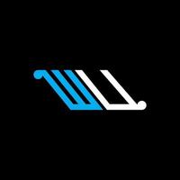 design criativo do logotipo da carta wu com gráfico vetorial vetor