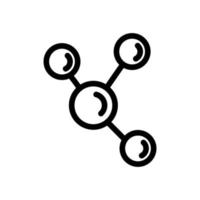 vetor de ícone de fórmula química. ilustração de símbolo de contorno isolado