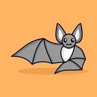 ilustração vetorial premium de morcego fofo vetor