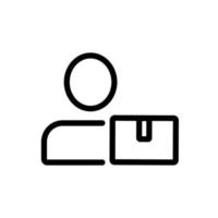 vetor de ícone de correio. ilustração de símbolo de contorno isolado