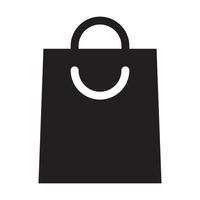 ícone de vetor de sacola de compras isolado em fundo branco para design gráfico, logotipo, site, mídia social, aplicativo móvel, ilustração