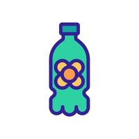 ilustração de contorno de vetor de ícone de garrafa de plástico de óleo de canola