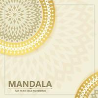 conceito de fundo de mandala branca elegante vetor