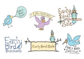 Série de vetores Early Bird grátis