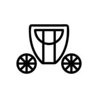 vetor de ícone de treinador brougham. ilustração de símbolo de contorno isolado
