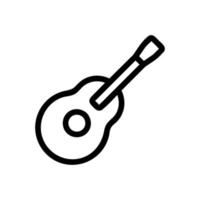 vetor de ícone de guitarra. ilustração de símbolo de contorno isolado