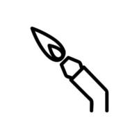 vetor de ícone de soldagem de ferreiro. ilustração de símbolo de contorno isolado