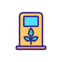 vetor de ícone de biocombustível. ilustração de símbolo de contorno isolado