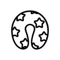 vetor de ícone de aliciamento de criança. ilustração de símbolo de contorno isolado