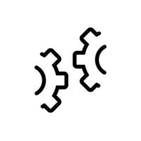 vetor de ícone de automação. ilustração de símbolo de contorno isolado