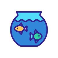 vetor de ícone de aquário. ilustração de símbolo de contorno isolado