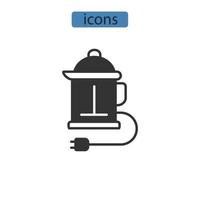 ícones de aparelhos símbolo elementos vetoriais para infográfico web vetor