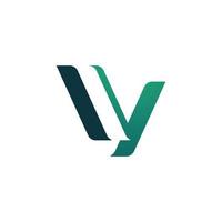 v design e modelo de logotipo. iniciais de ícone vy criativo baseado em letras em vetor. vetor