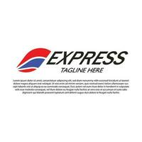 logotipo expresso, para expedição, transporte, negócios de transporte. vetor