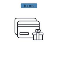 ícones do programa de fidelidade símbolo elementos vetoriais para web infográfico vetor
