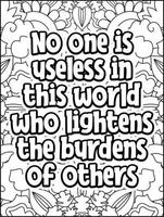 citações motivacionais para colorir. citações inspiradoras para colorir. página para colorir de citações afirmativas. citações positivas. Boas vibrações. página para colorir de palavrões. tipografia motivacional. vetor