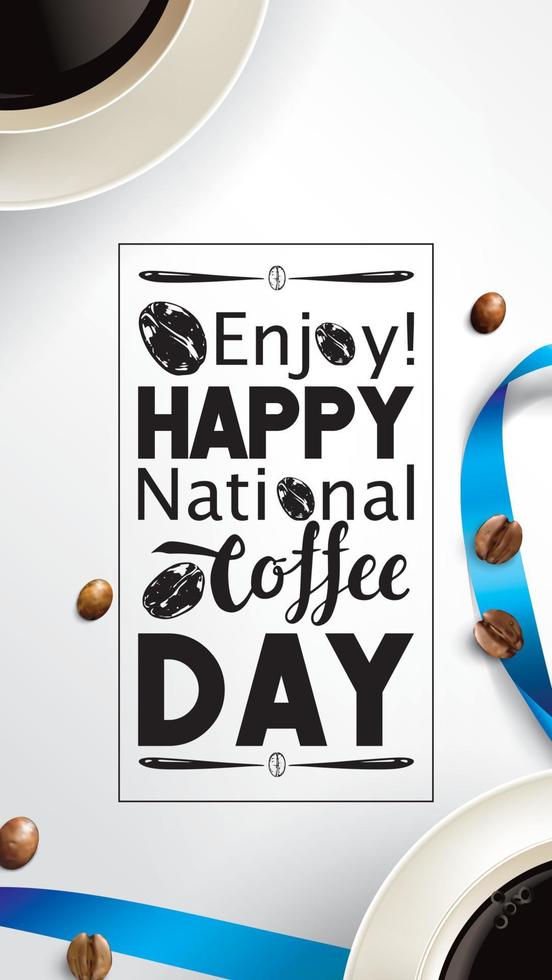 giornata internazionale o nazionale del caffè vettore